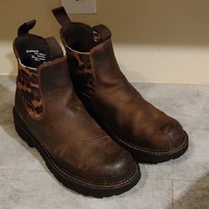 Brown Leather Chelsea Boots